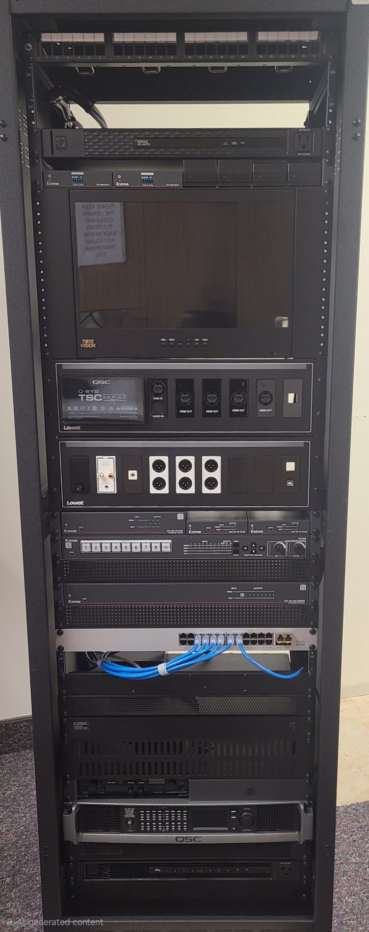 Project photo 1 (replace with your rack build or video wall)